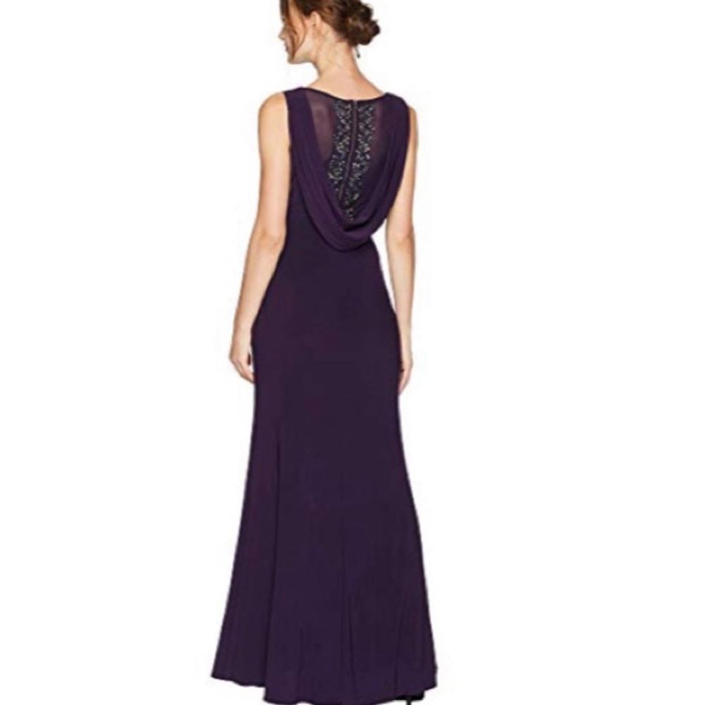 Adrianna Papell - Long Jersey Beaded Gown